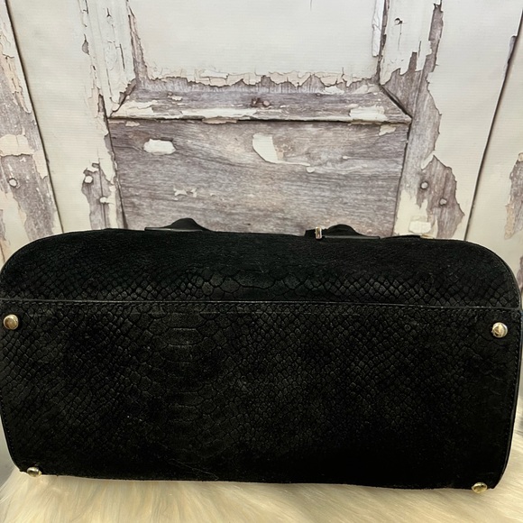 Kate Spade Elsie Street Exotic Merriweather Black Matte Satchel - Picture 5 of 11